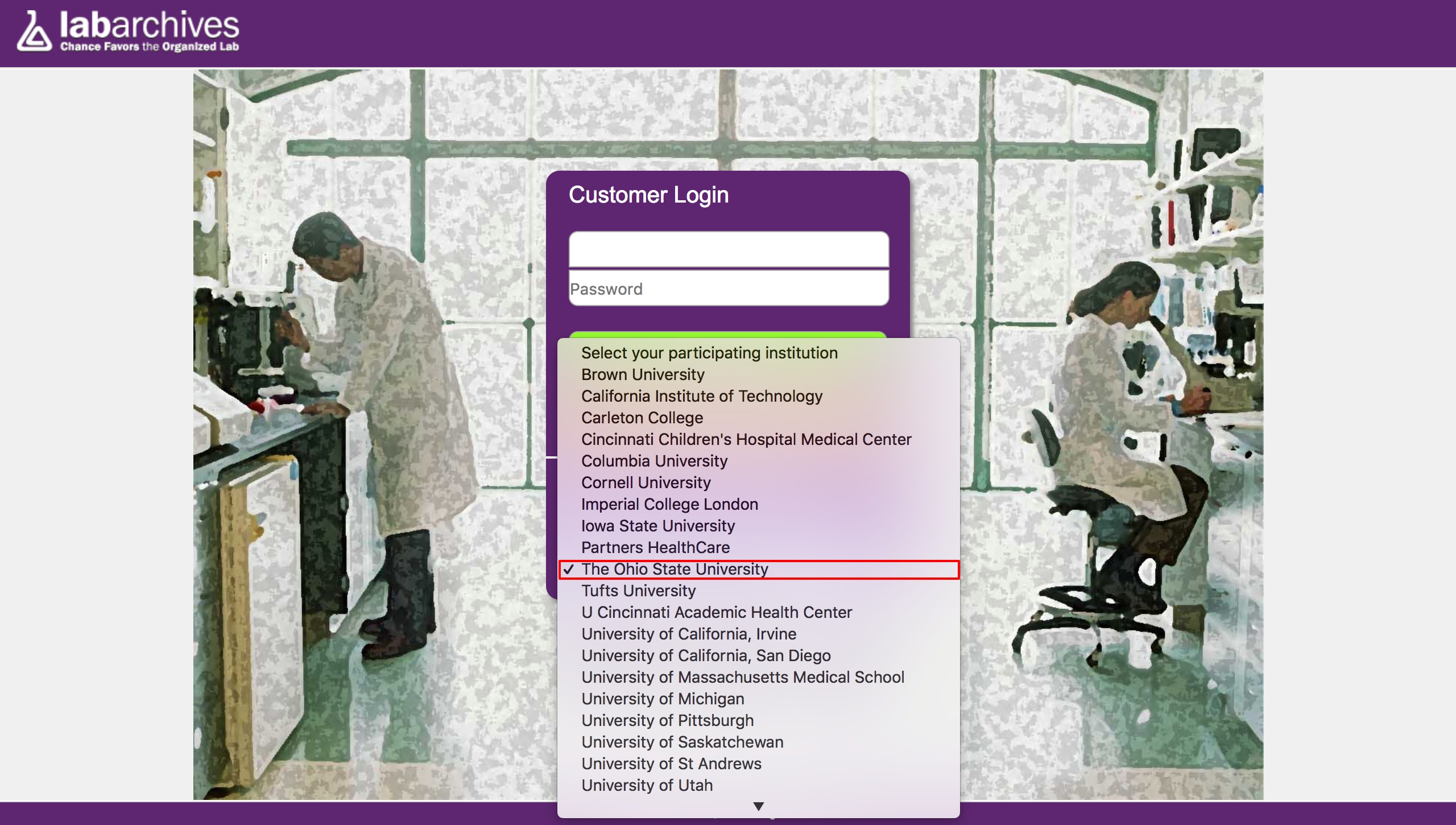 LabArchives Accounts and Login Teaching and Learning Resource Center