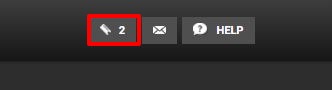 Example of workspace icon indicating their are two records selected