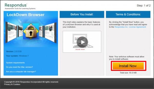 lockdown browser install