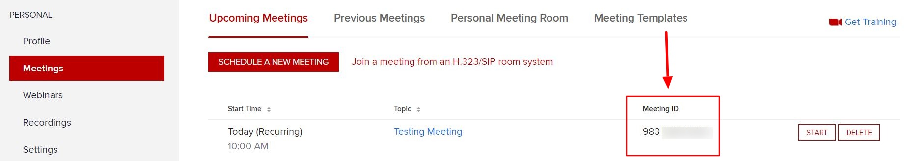 find zoom meeting id