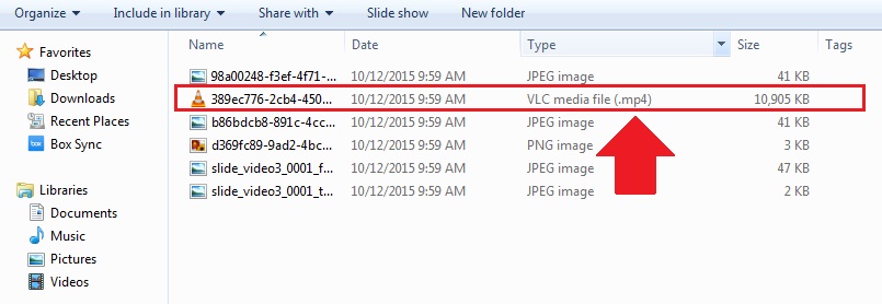 MP4 file within Content folder