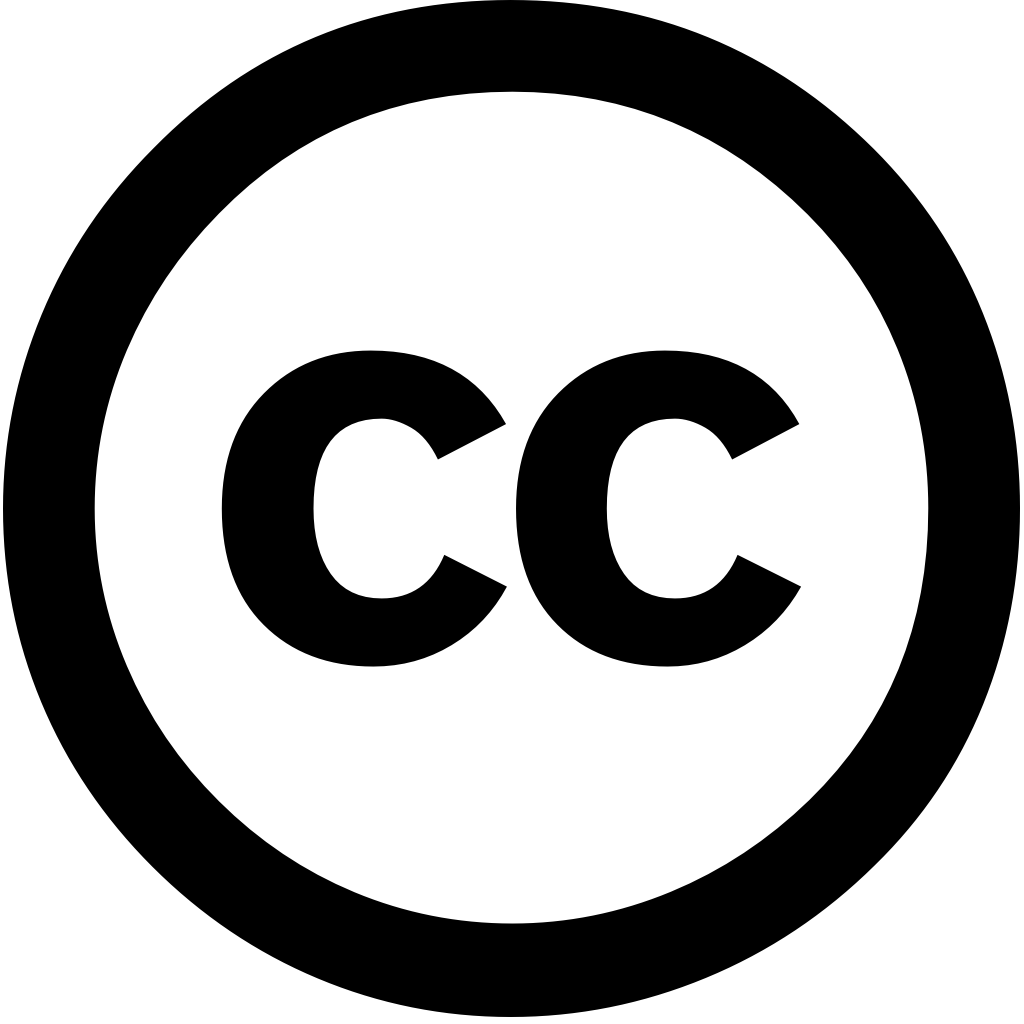 The letters CC in a circle, the icon used to represent a Creative Commons license
