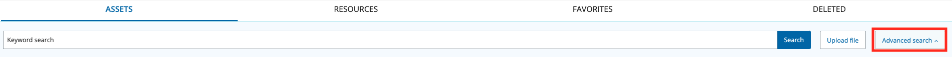 advanced search button