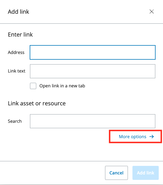 more options button