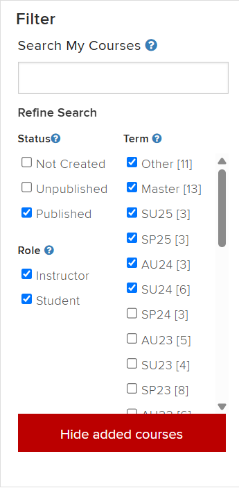 Filter Expanded