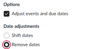 Remove Dates