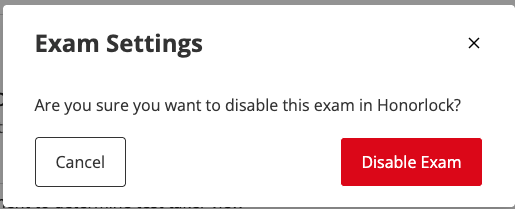Disable Confirmation button