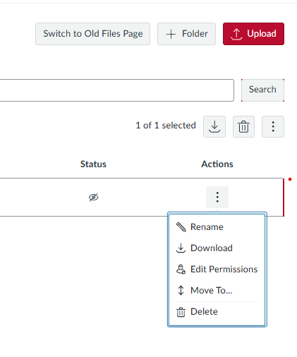 Files Options