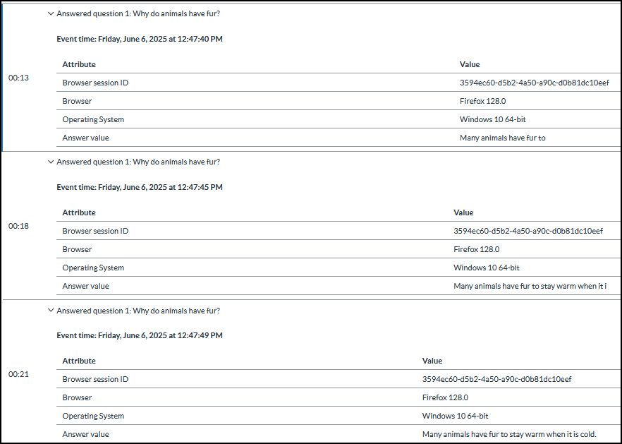New Quizzes, incremental changes 