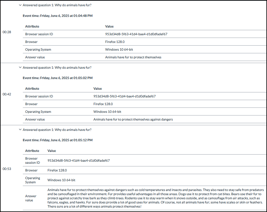 Pasted large chunk new quizzes