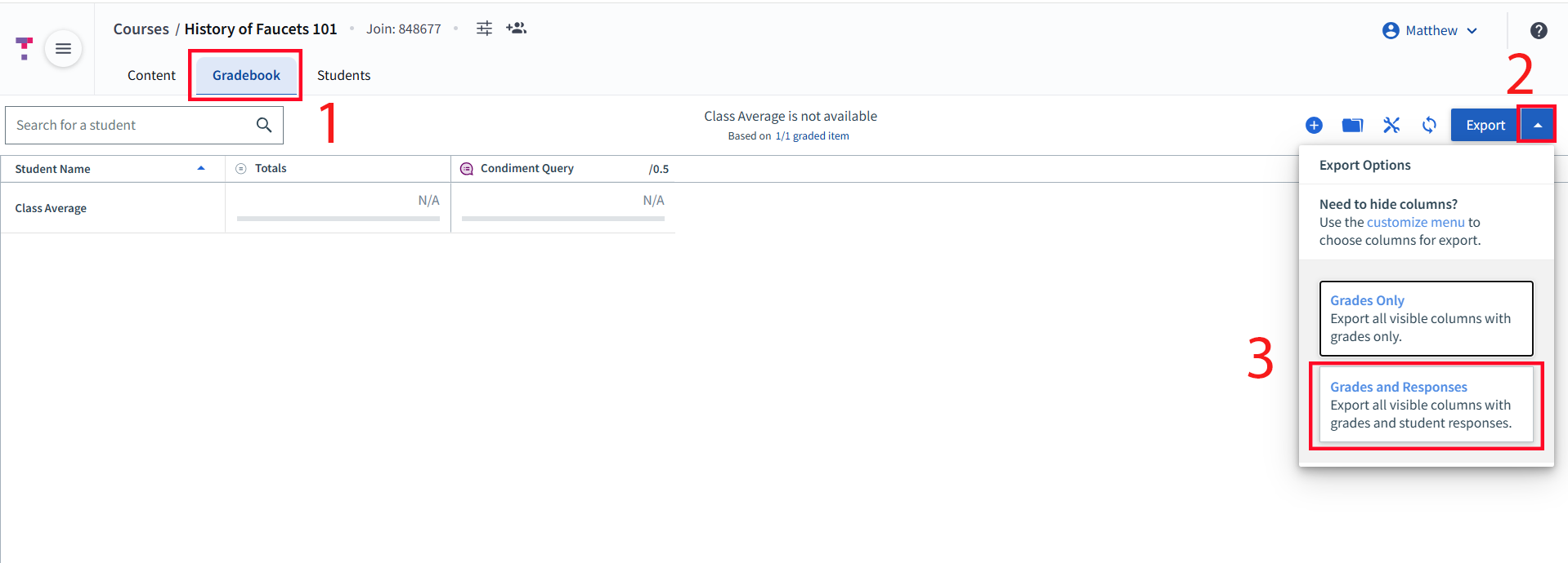 Gradebook export instructions 