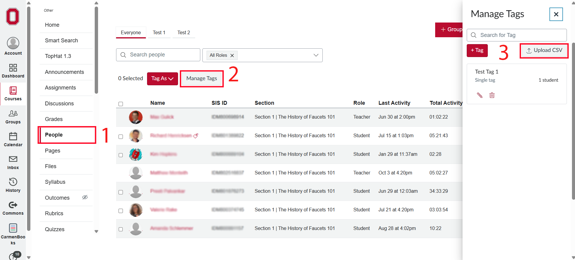 Importing Tags first steps