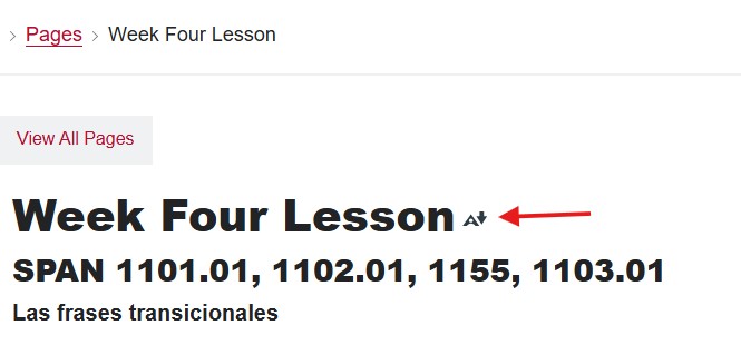 Ally Alternative Formats button next to item in CarmenCanvas