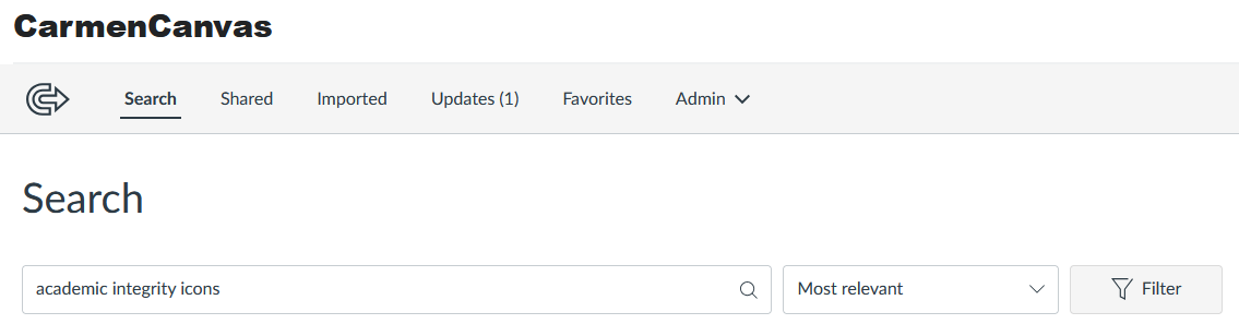 search bar in commons 