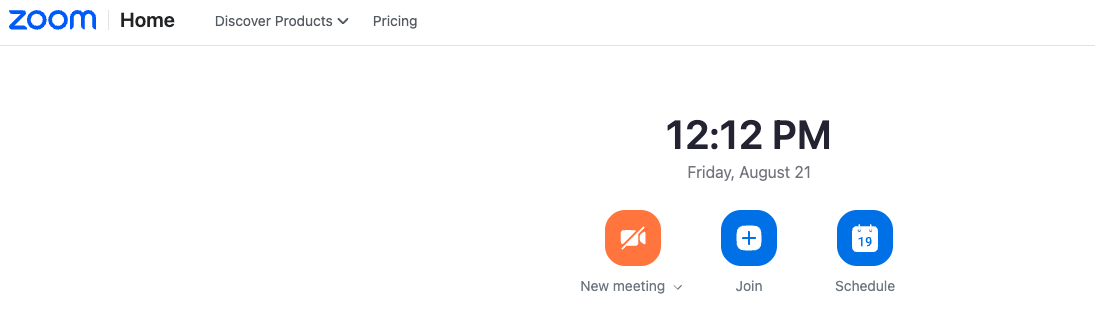 New meeting start button
