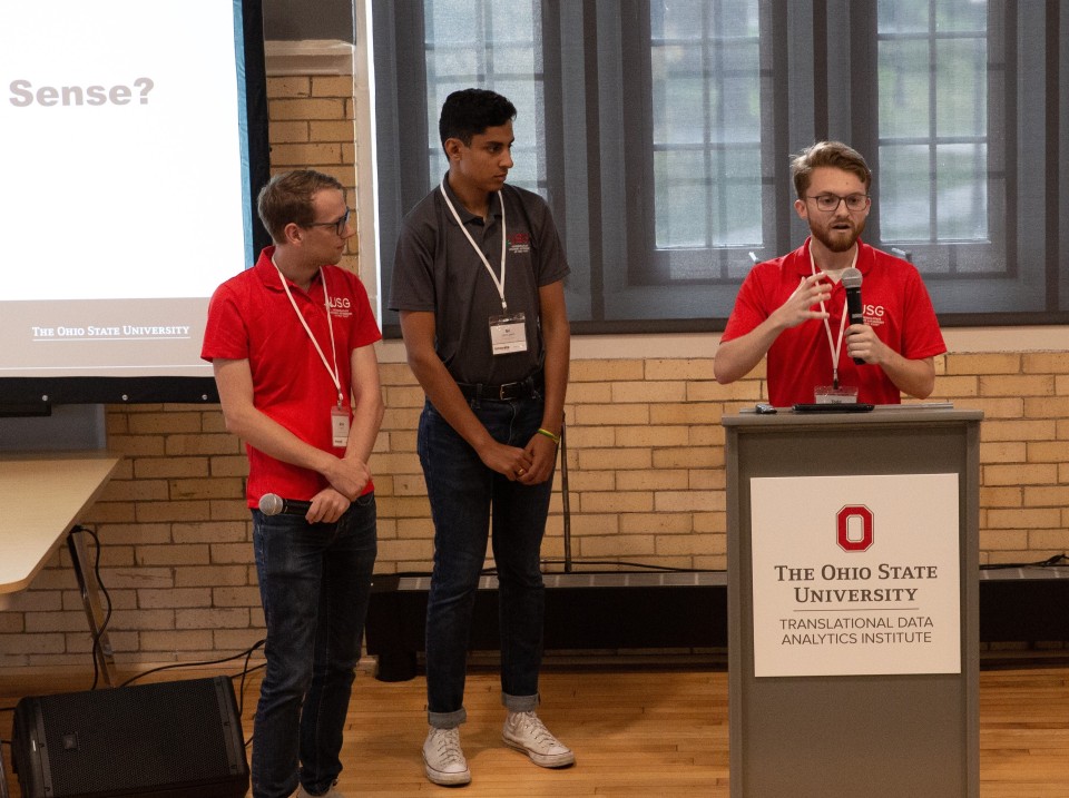 Undergraduate Student Government students present on Carmen Common Sense.