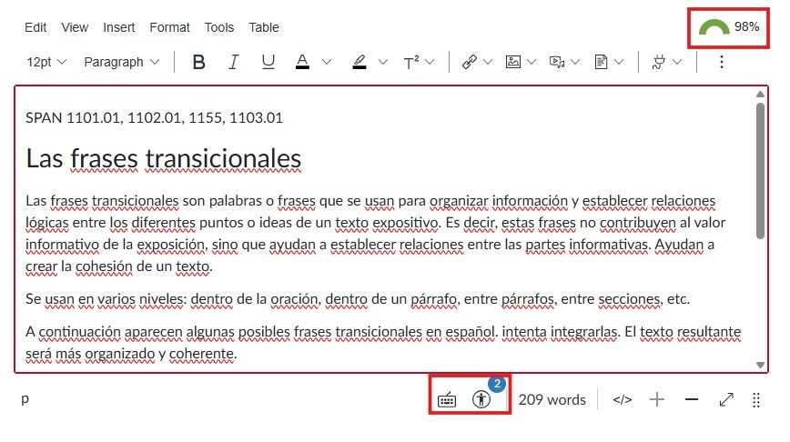 Step seven, working through the accessibility issues with Ally and the Canvas accessibility checker.