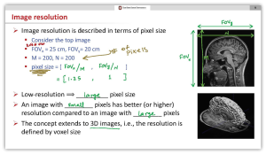 Annotated notes from a slideshow presentation 